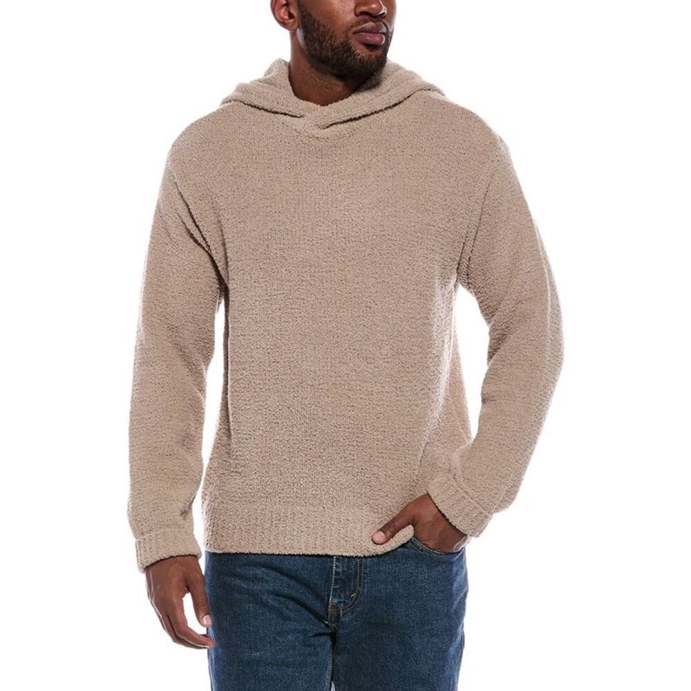 Atm Anthony Thomas Melillo Mens Chenille Hoodie, Beige